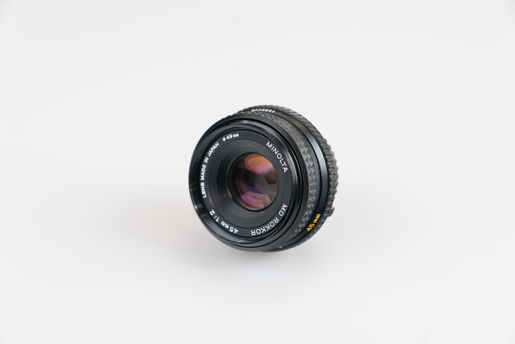 Pakke med 9 Minolta MD/MC objektiver