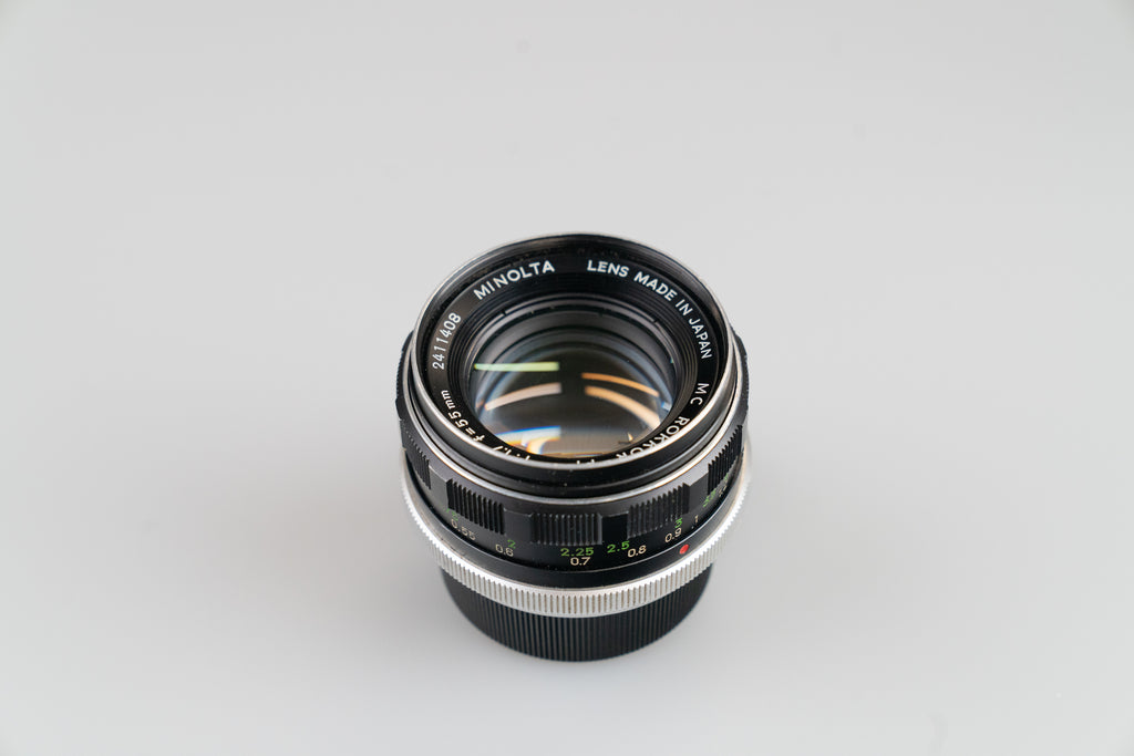 Pakke med 9 Minolta MD/MC objektiver