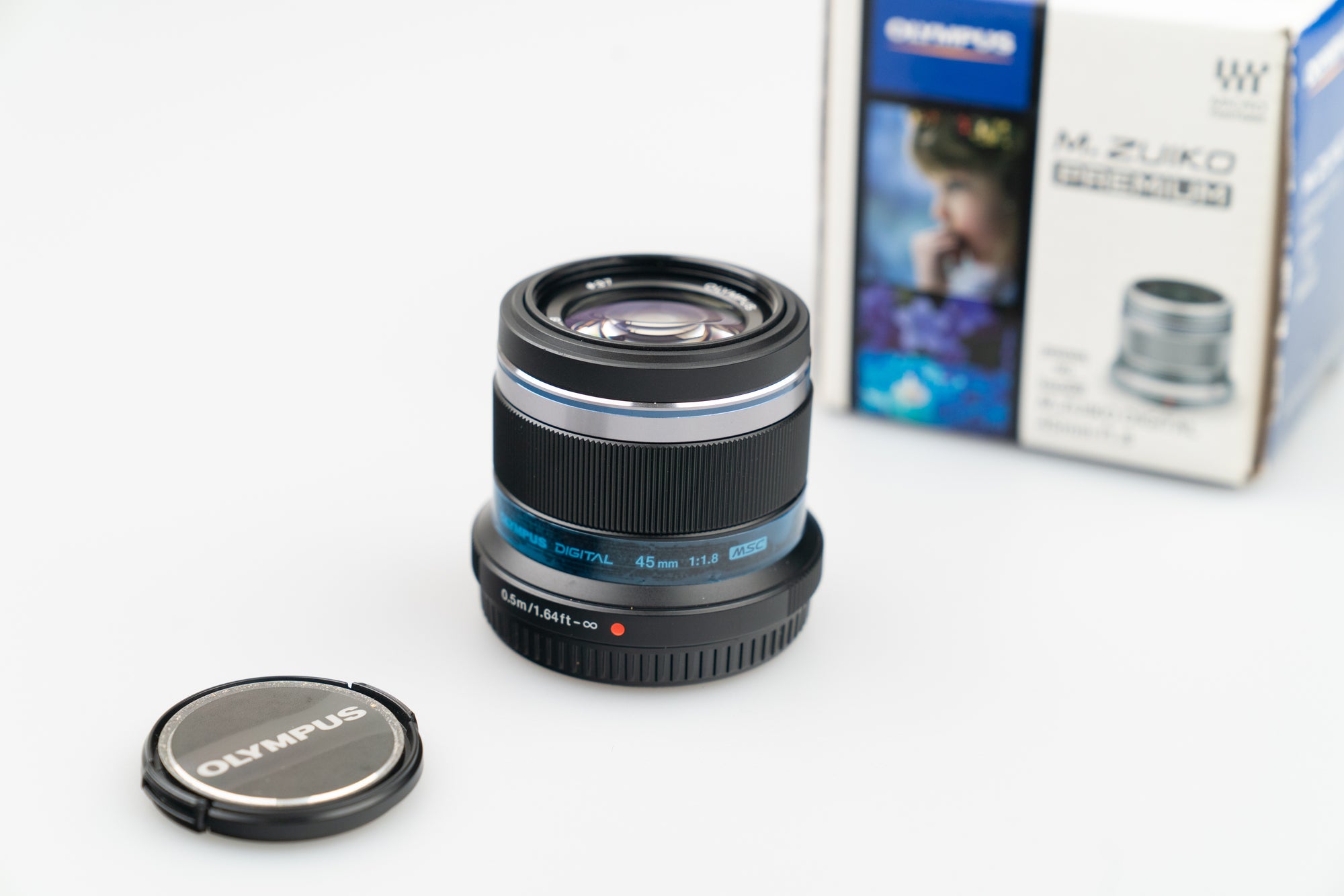 Olympus M.Zuiko 45mm f/1.8 – tilnærmet ubrukt