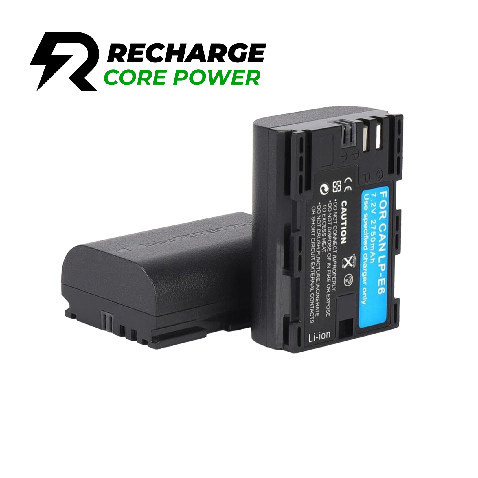 Recharge Core LP-E6NH 2750 mAh kamerabatteri til Canon